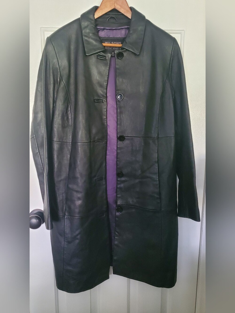 Vintage Wilsons Leather Coat Size M